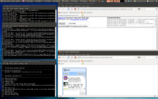 Simulator executing a test suite